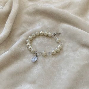 Cross Pearl Bracelet